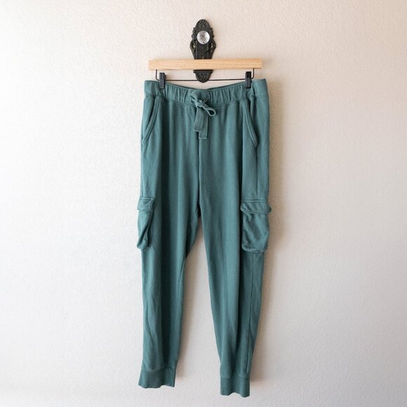 Hanes Pants - Hanes Luxe Collection Green Cargo Joggers | Size Large | Lounge Sweatpants